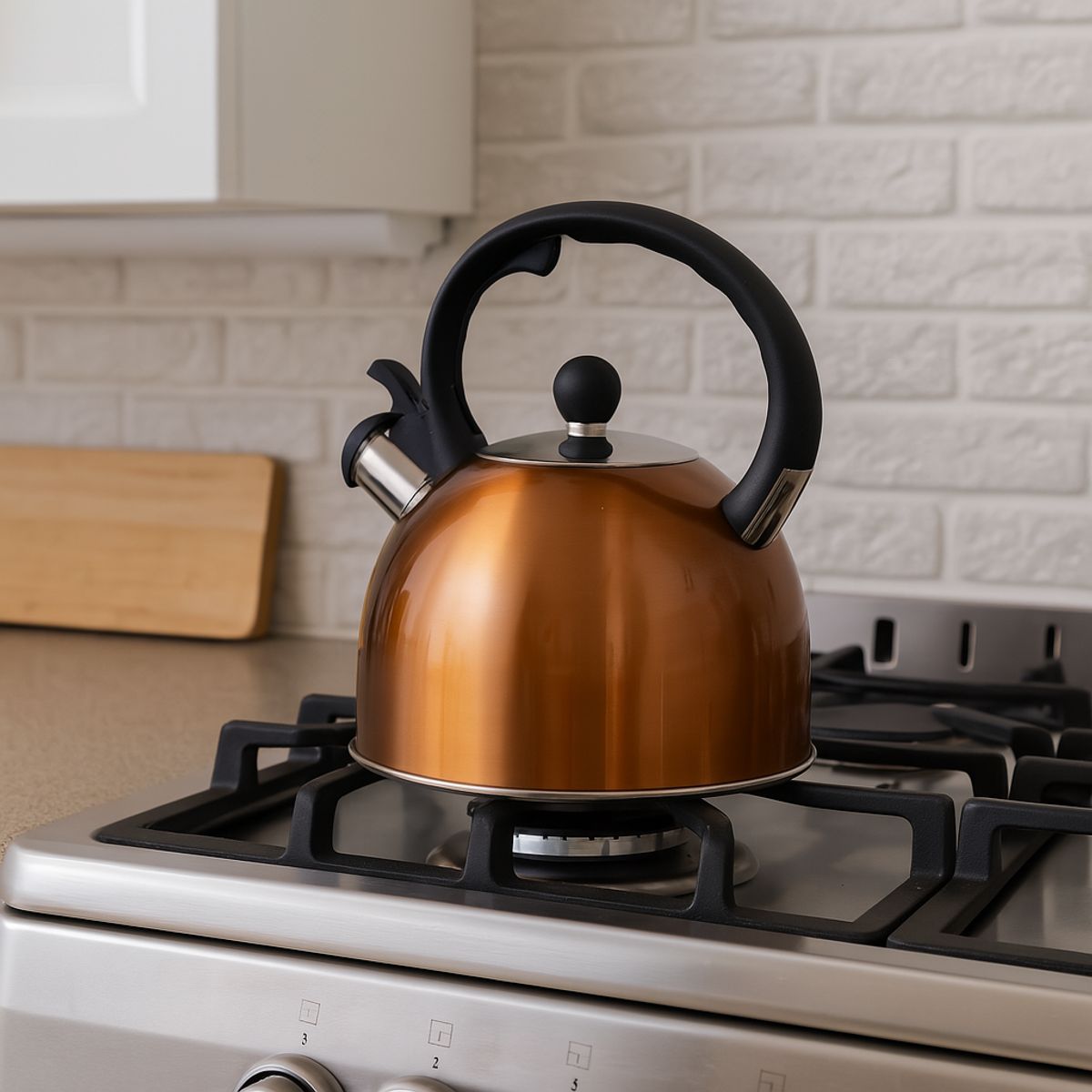 KITCHENWARE - TETERA DE ACERO INOXIDABLE CAPRI COBRE 2,5LT