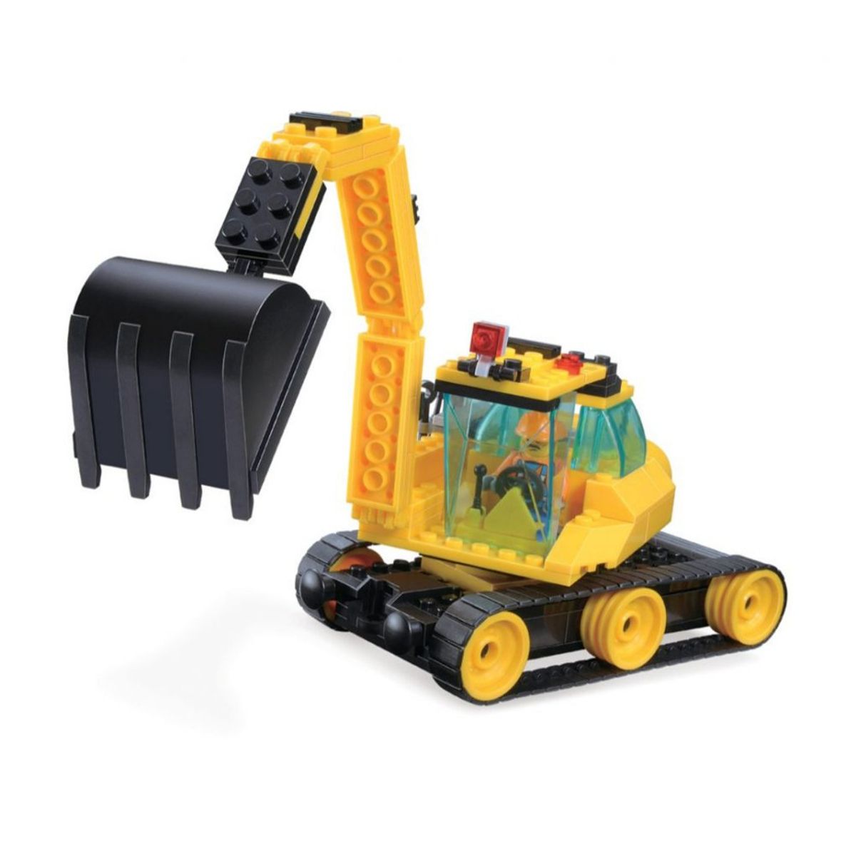 BRICTEK - Bloques Para Construir Juguete Retro Excavadora 151 Piezas