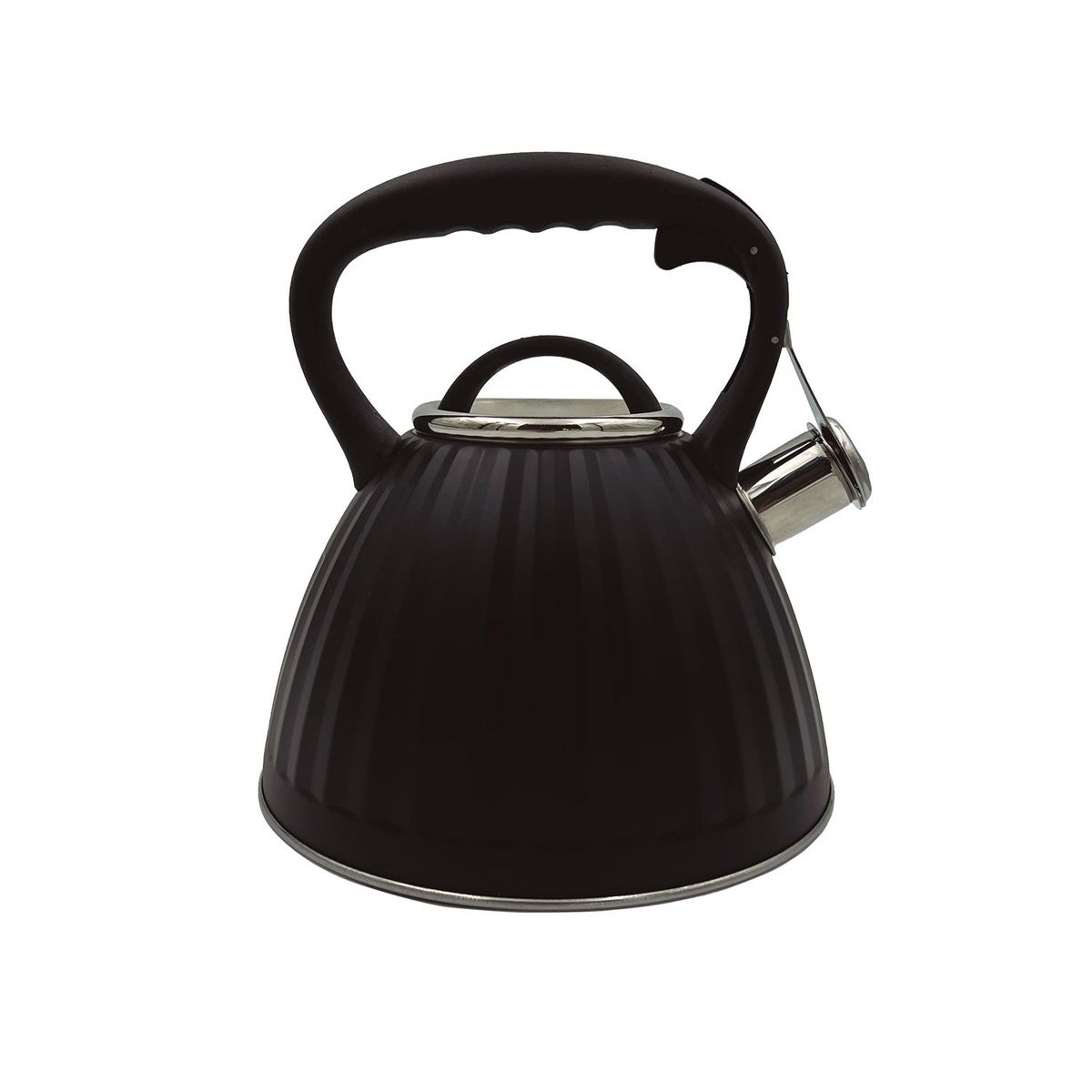 KITCHENWARE - TETERA DE ACERO INOXIDABLE VINTAGE NEGRA 3LT