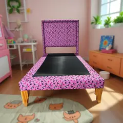 MUEBLES NEW - CAMA PLAZA Y MEDIA INFANTIL KUROMI