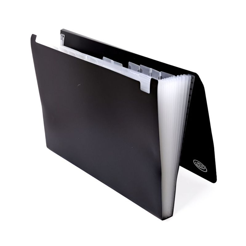 ADIX - Carpeta Plastica Adix 13 Divisiones Negro Oficio