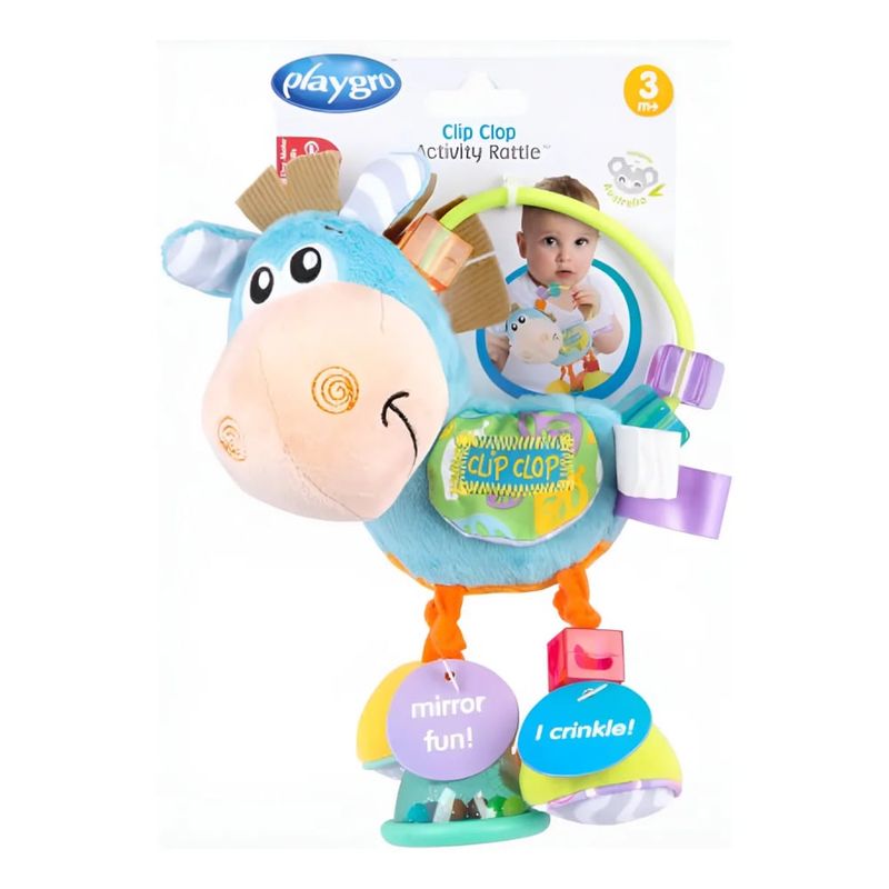 PLAYGRO - Sonajero PLAYGRO Clip Clop con Actividades