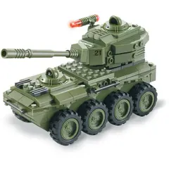 BRICTEK - Bloques Para Construir Juguete Army 8 Wheel Tank 203 Piezas