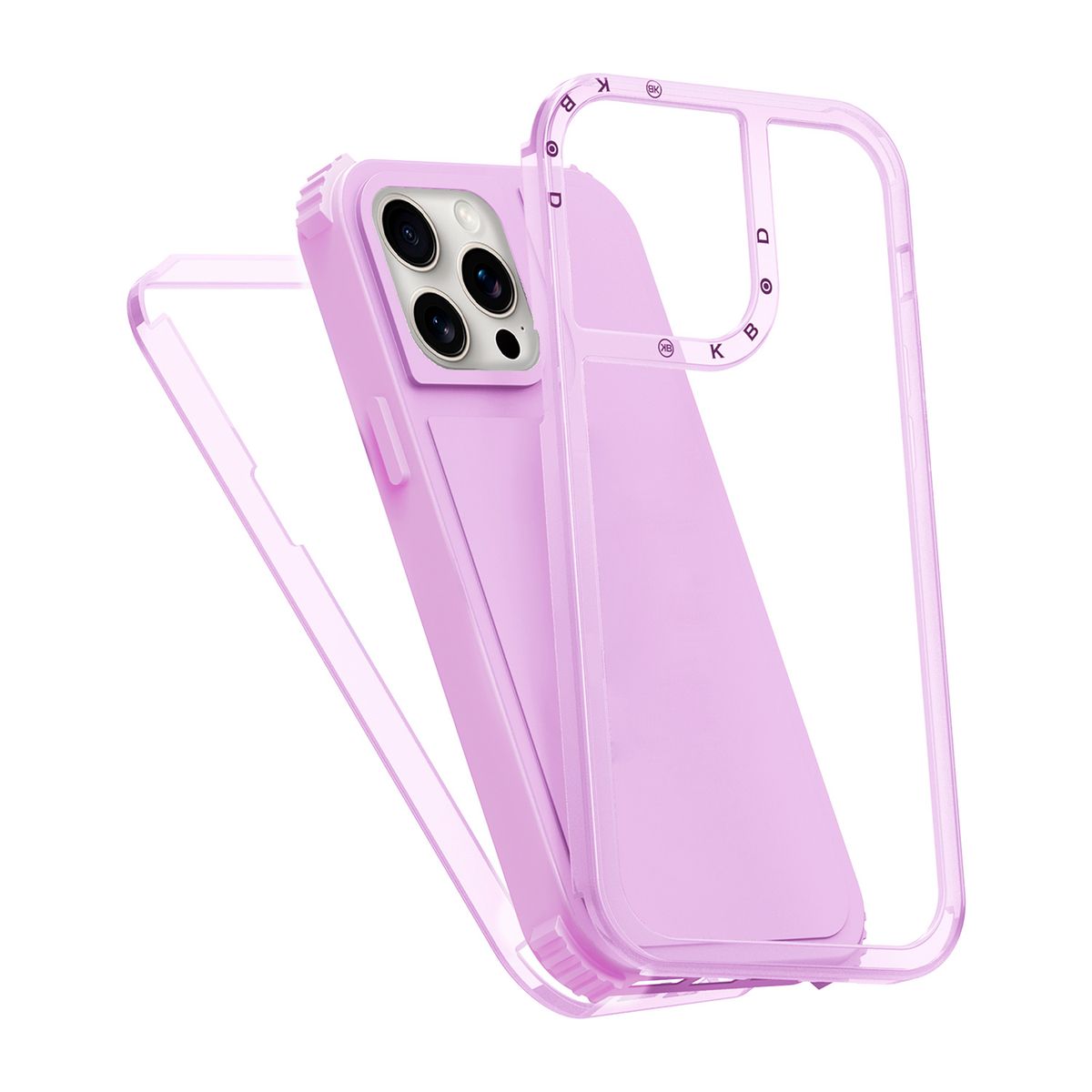 KBOD - Carcasa 360 de 3 Piezas Kbod Urban Play Para iPhone 13 y 14 Lila