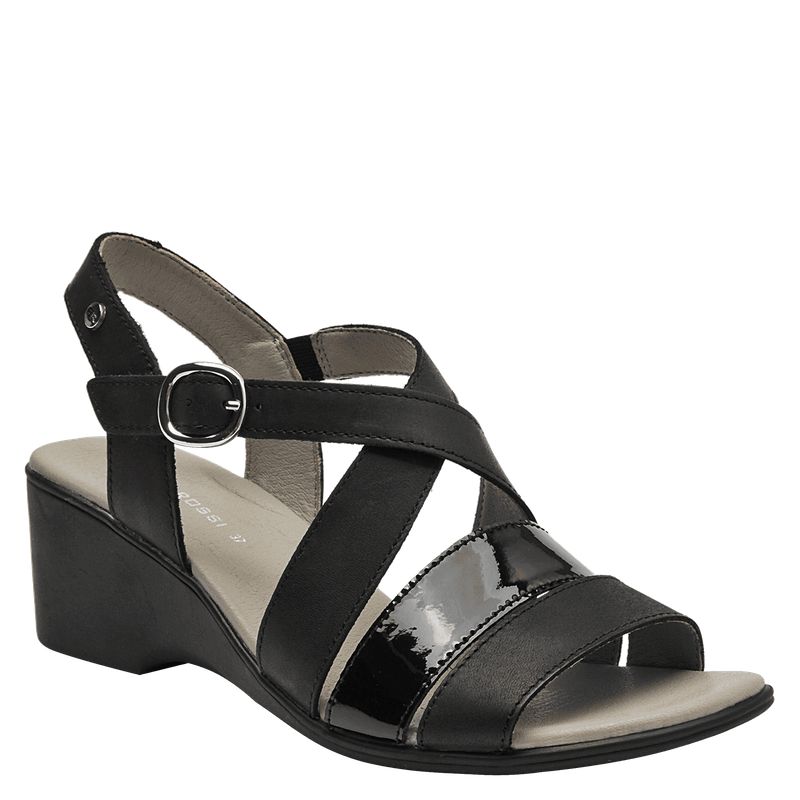 BRUNO ROSSI - Sandalia Mujer Casual Negro Bruno Rossi
