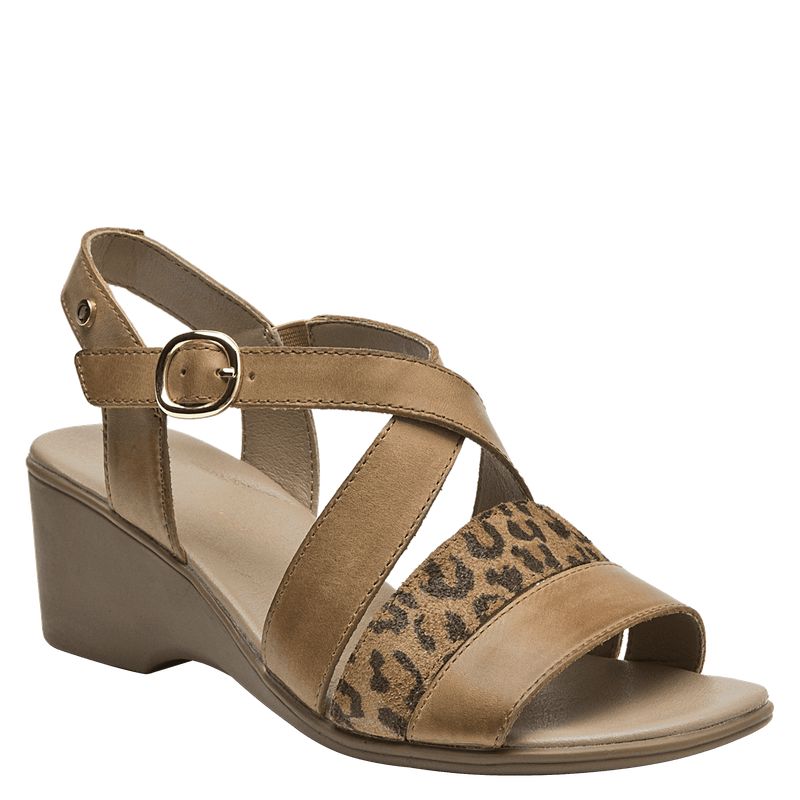 BRUNO ROSSI - Sandalia Mujer Casual Marrón claro Bruno Rossi