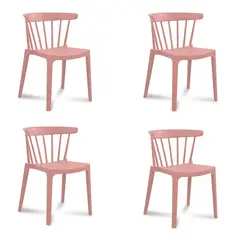 ASIMETRIKA - Set 4 Sillas SALOON - Malva