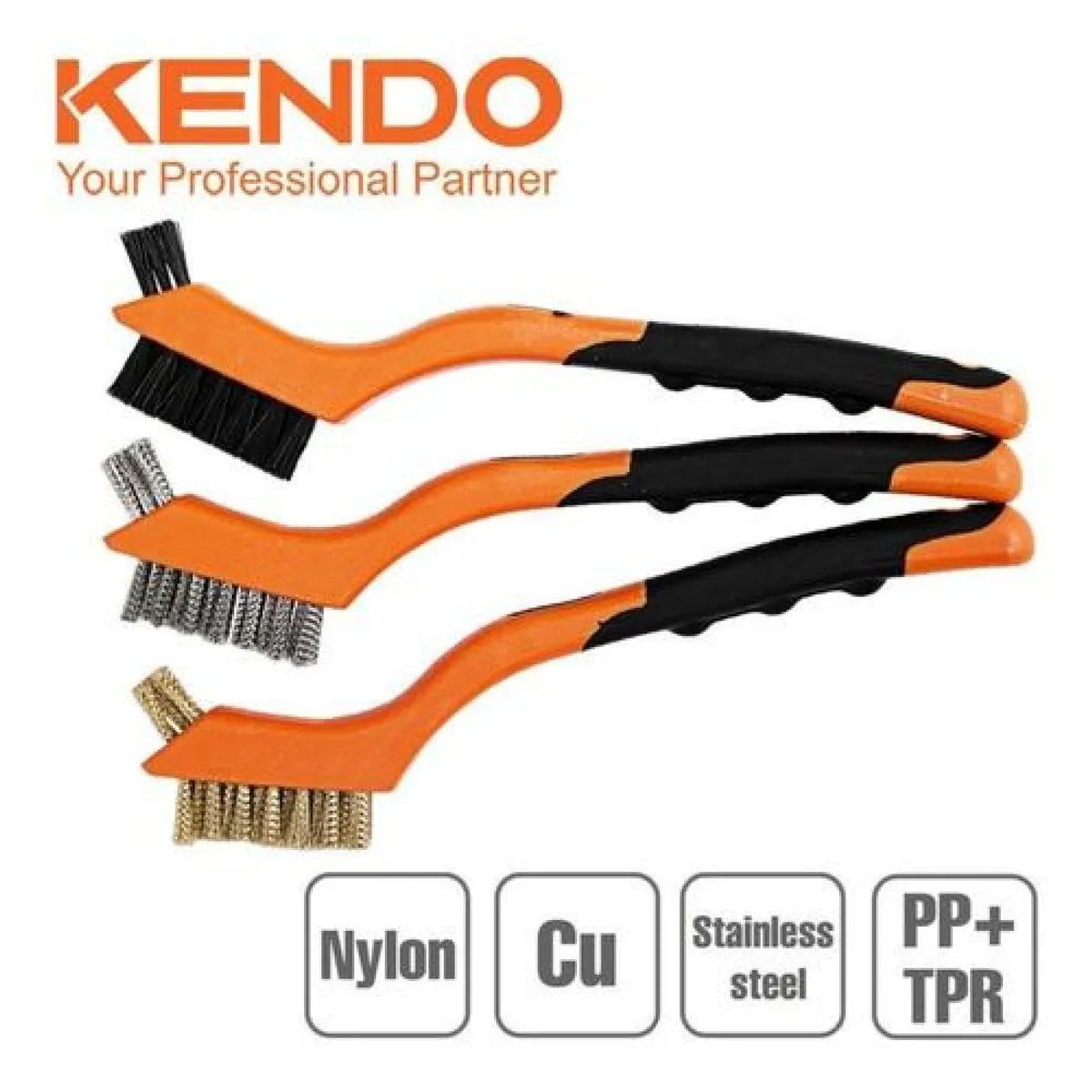 KENDO - Juego Mini Cepillos Kendo 3 Pzas 31101 - Multicolor