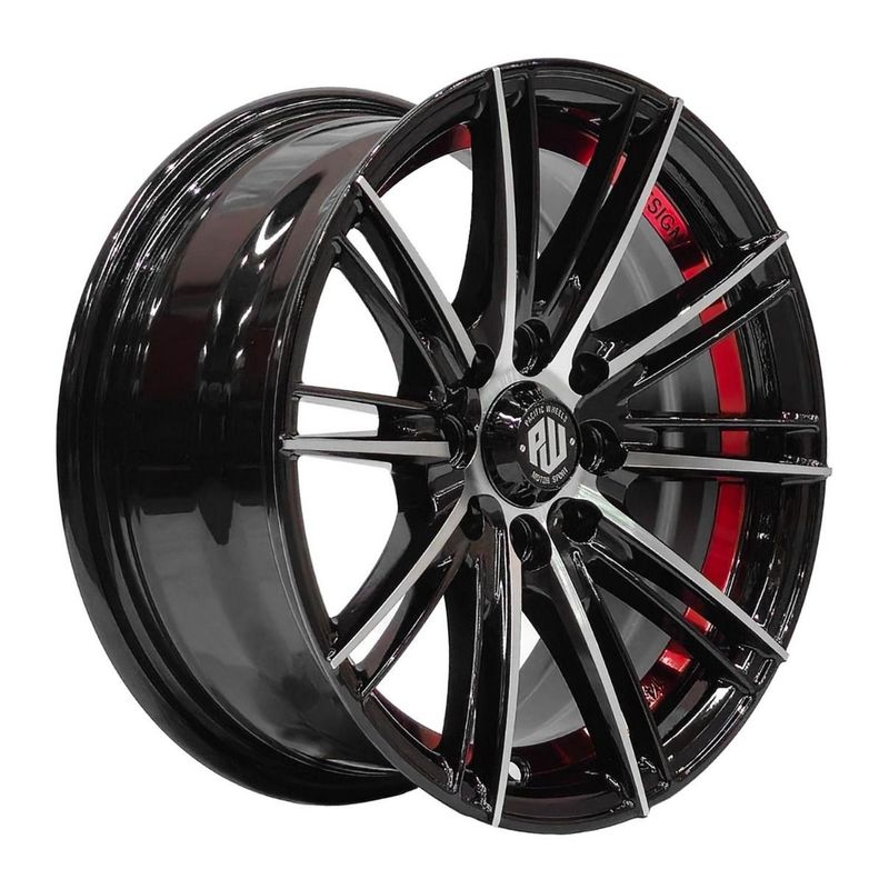 GENERICO - Set 4 Llantas 14x6 4X100/4X108 Et25 SUGO BM-UC-RED