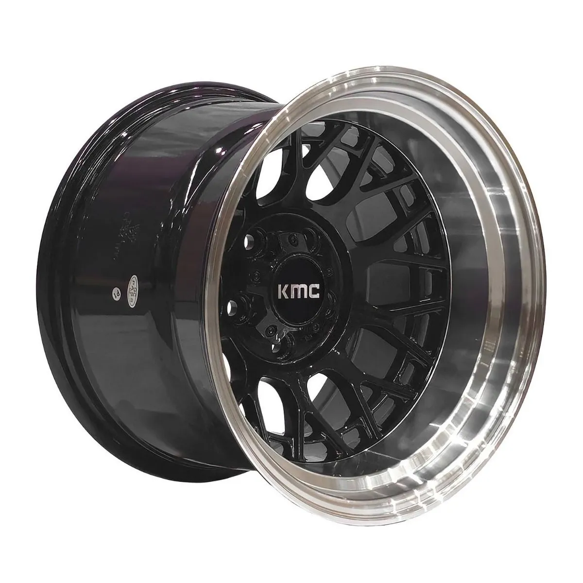 KMC - Set 4 Llantas 15x10 5X114 Et-44 DEEPTECHNIC B-LM