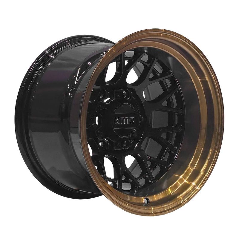 KMC - Set 4 Llantas 15x10 6X139 Et-44 DEEPTECHNIC B-LMBrnz