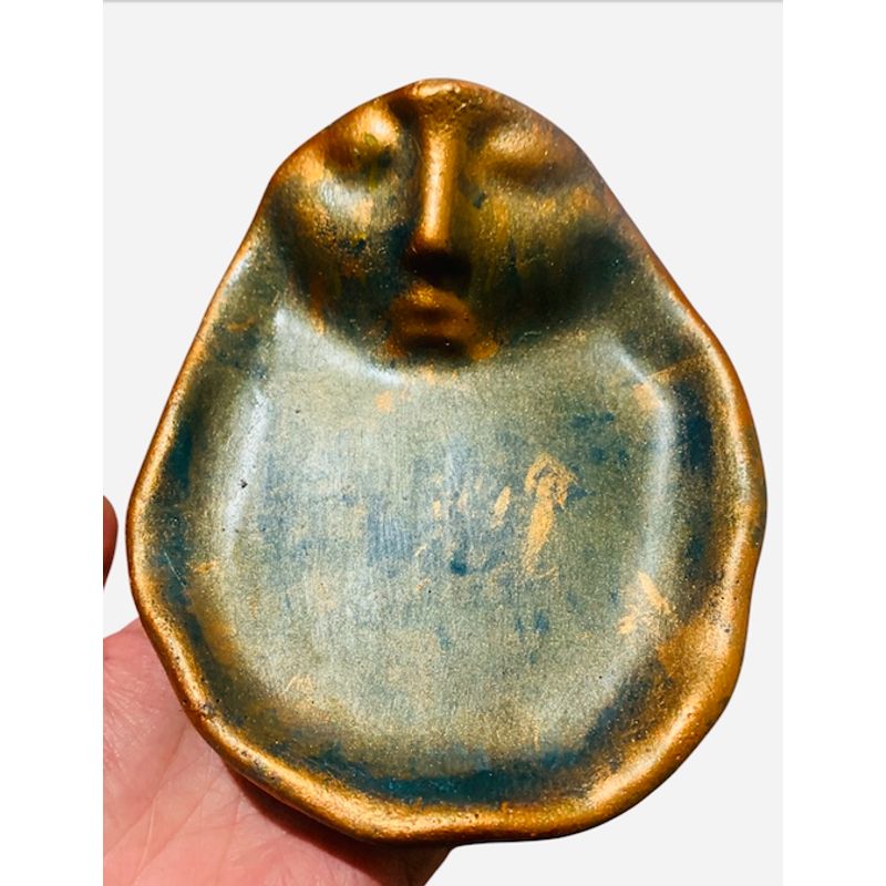 TAROT CHURRUCA OFICIAL - plato decorativo dorado oxido con destellos dorados