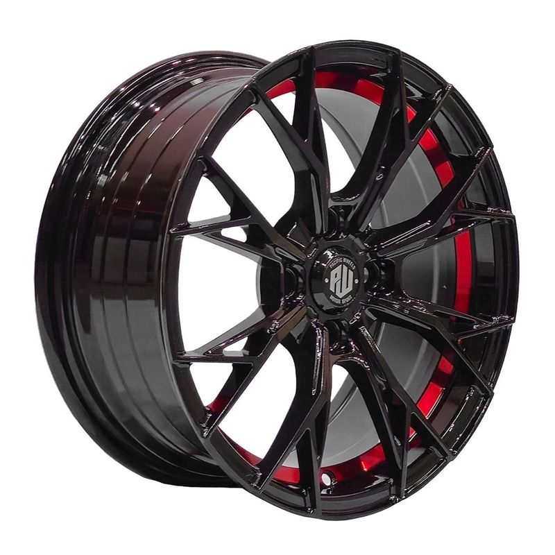 GENERICO - Set 4 Llantas 15x6.5 4X100 Et38 SUPERSPEED B-UC-RED