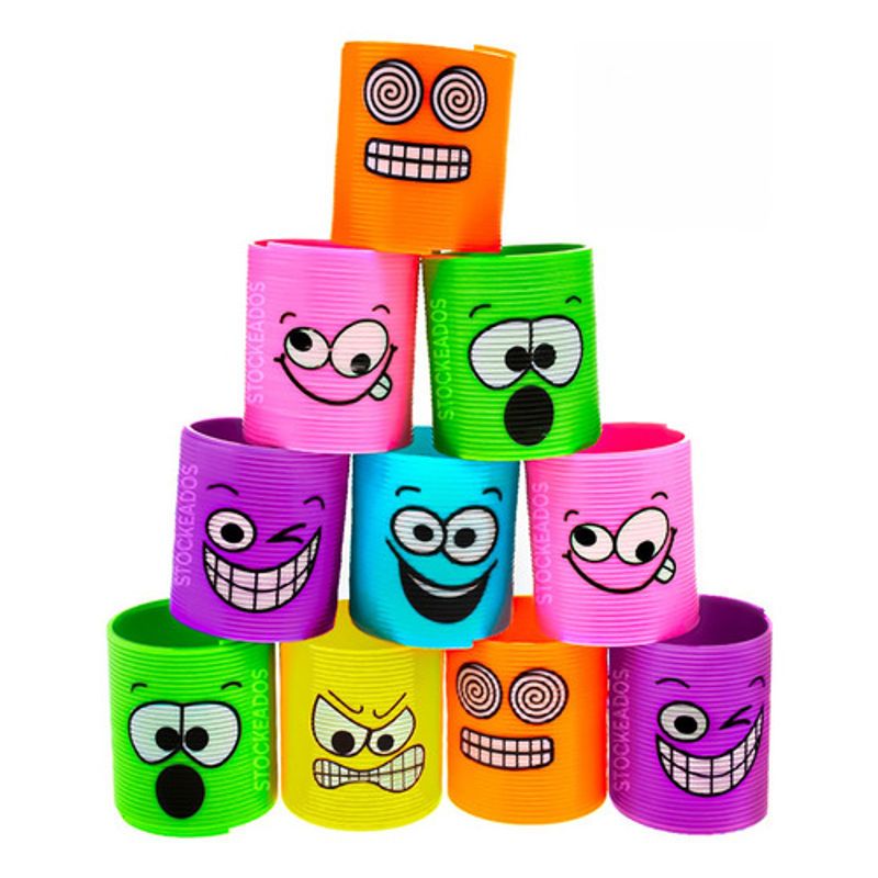 GENERICO - Pack 12 Resortes 35 Cm - Juguete Sorpresa Cumpleaños