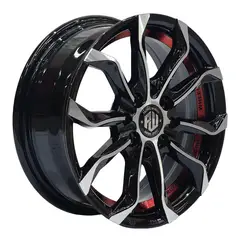 GENERICO - Set 4 Llantas 14x5.5 4X100/4X114 Et38 ARGUS BM-UC-RED
