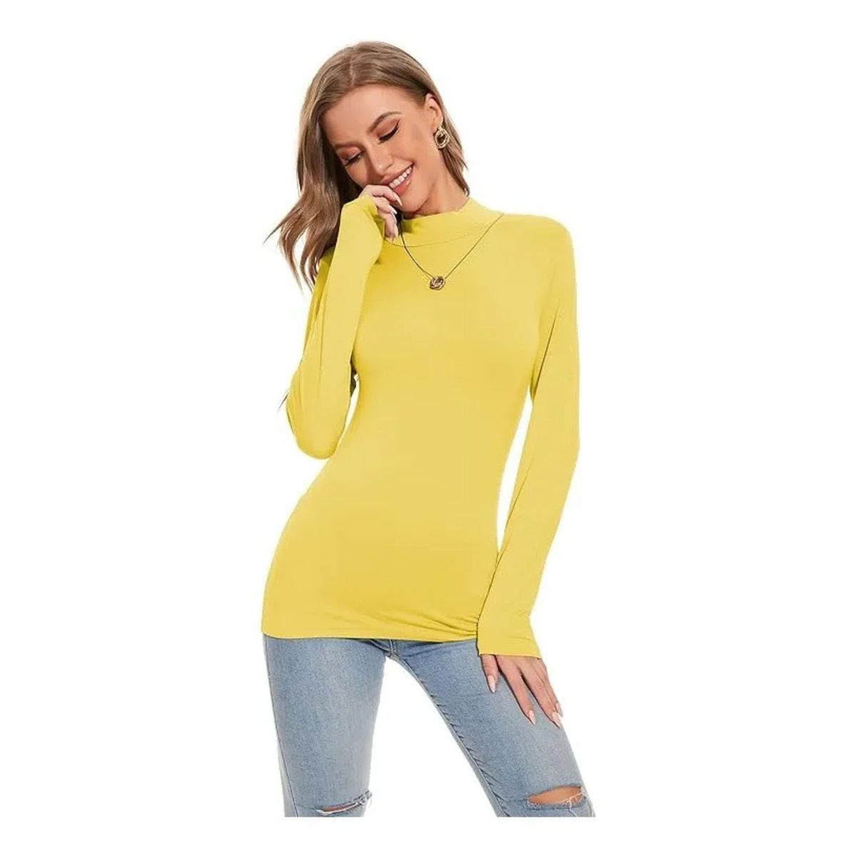 LOOK SHOP - Camiseta Mujer Juvenil Beatle. Manga Larga Colores 553