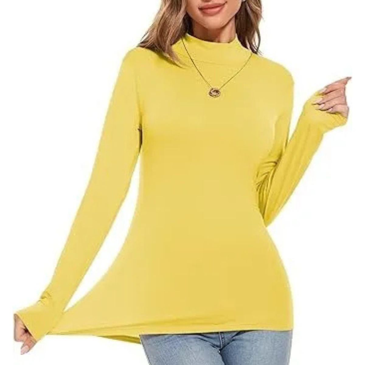 LOOK SHOP - Camiseta Mujer Juvenil Beatle. Manga Larga Colores 553