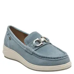 16 HRS - Mocasin Mujer Casual Celeste