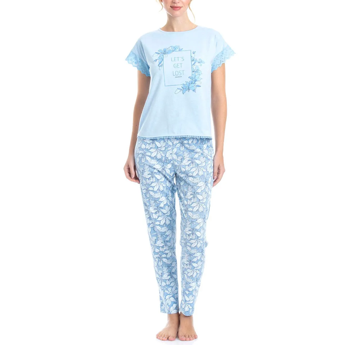 LADY GENNY - Pijama AlgodónViscosa Estampado