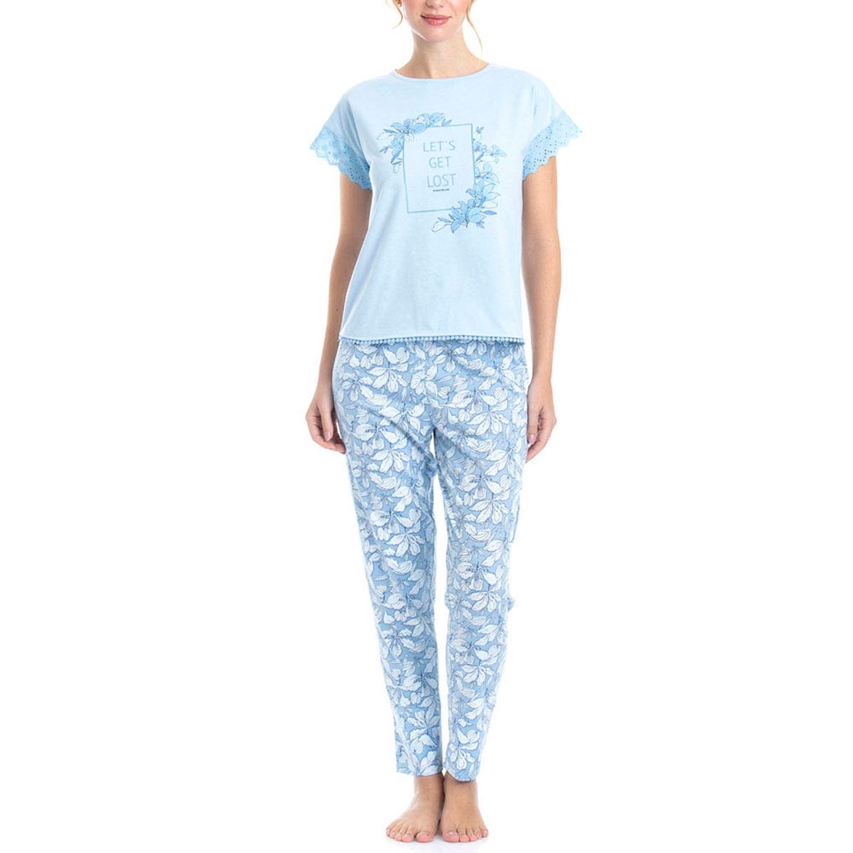 LADY GENNY - Pijama AlgodónViscosa Estampado