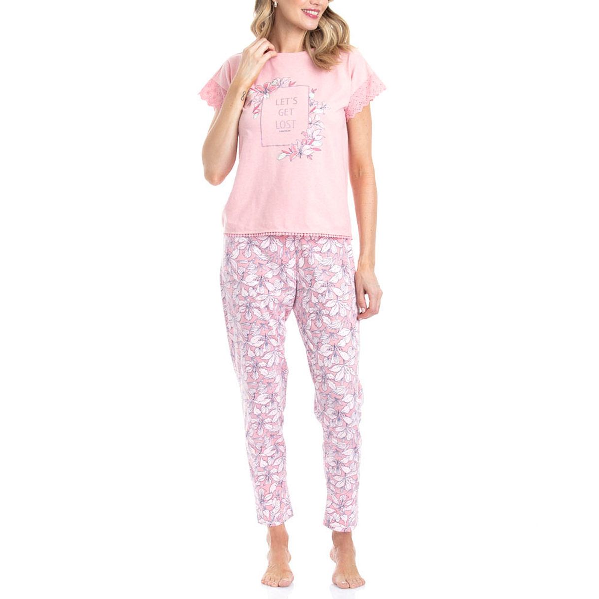 LADY GENNY - Pijama AlgodónViscosa Estampado