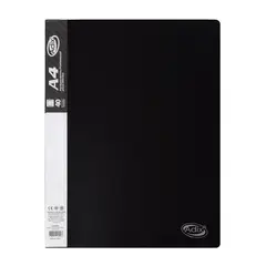 ADIX - Carpeta con 40 Fundas Color Negro (A4)