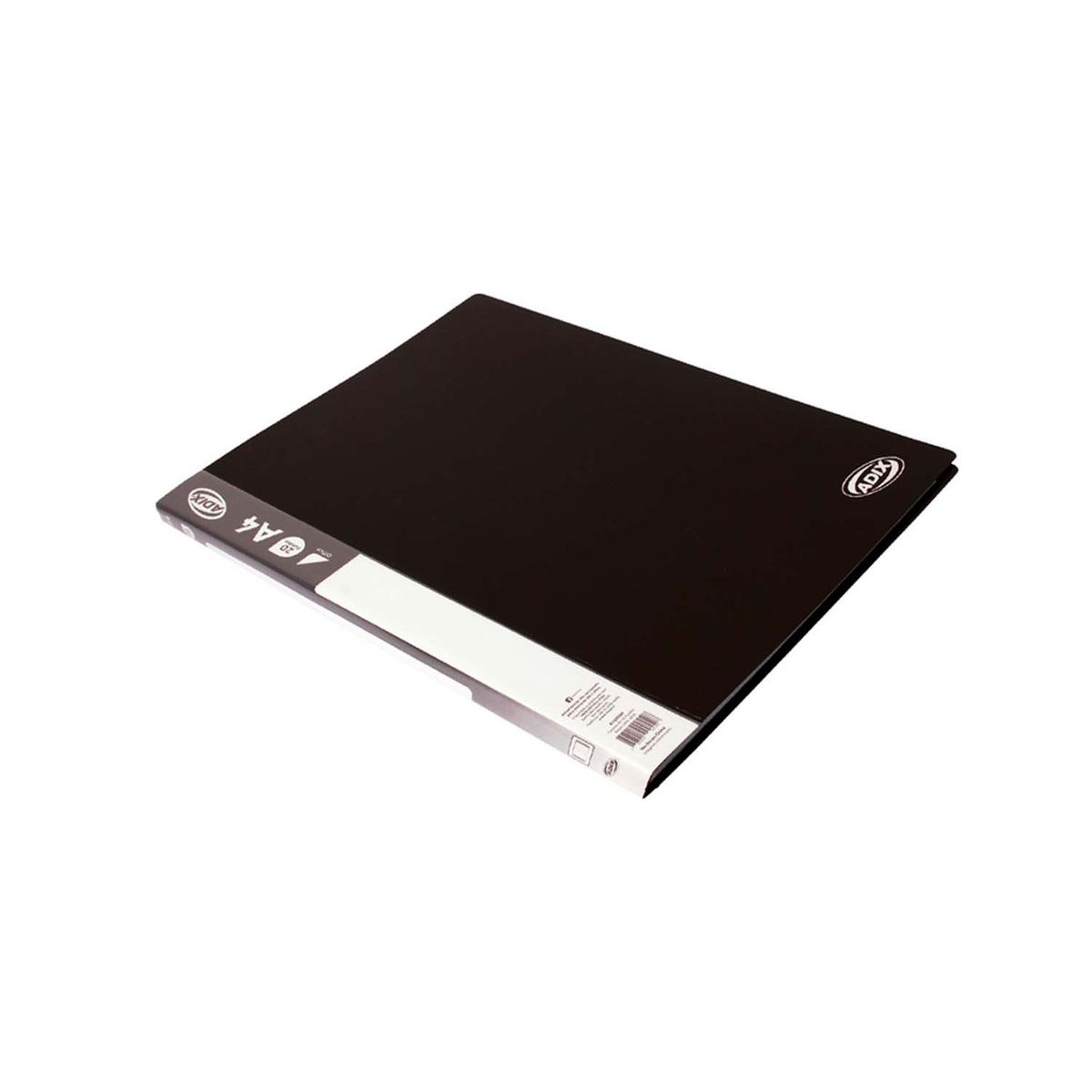 ADIX - Carpeta Adix con 40 Fundas Color Negro (A4)