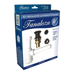 FANALOZA - Kit De Instalacion Lavamanos Standard - Blanco