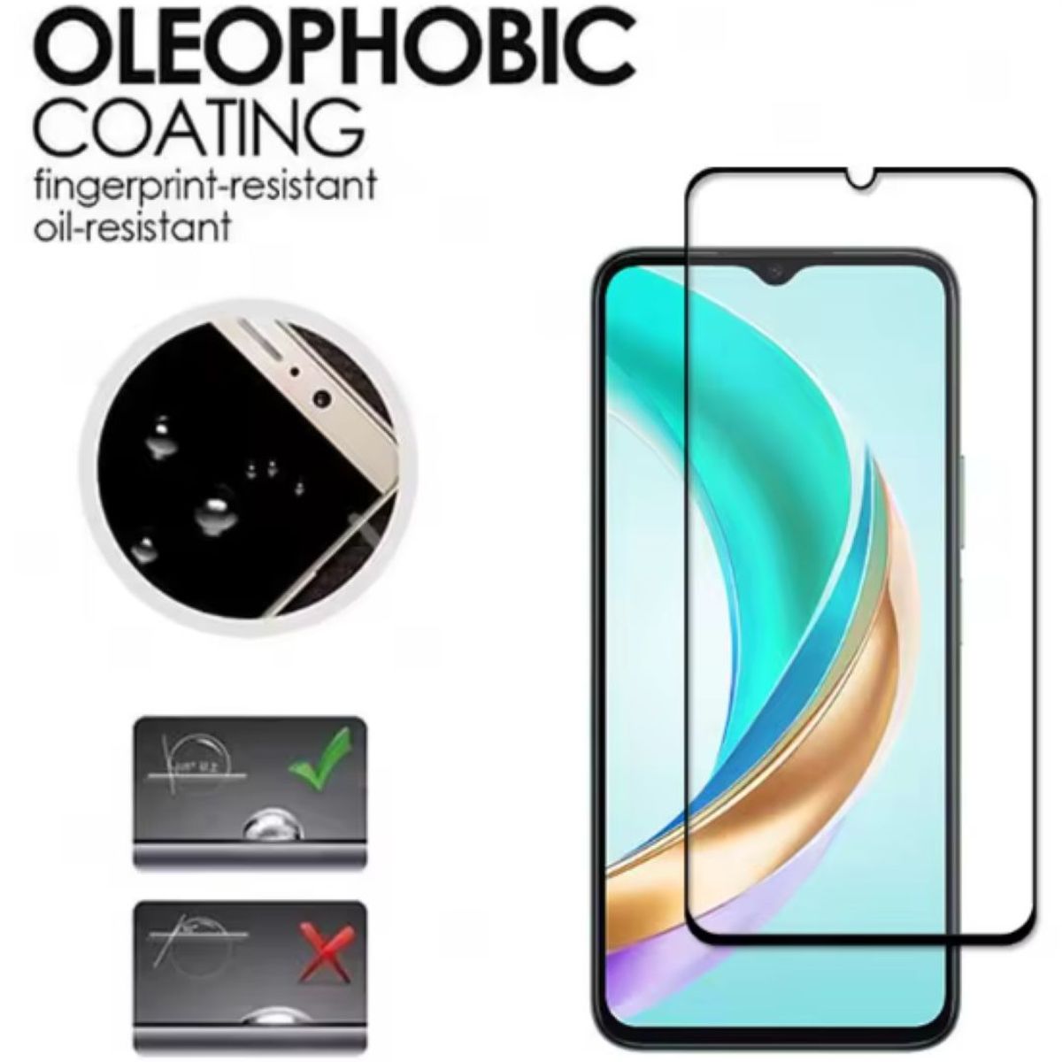 GENERICO - Mica Lámina Vidrio Templado Completa Para Honor X6b 5g