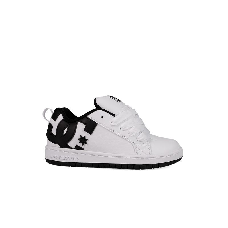 DC SHOES - Zapatilla  Junior Dc Court Graffik Blanco