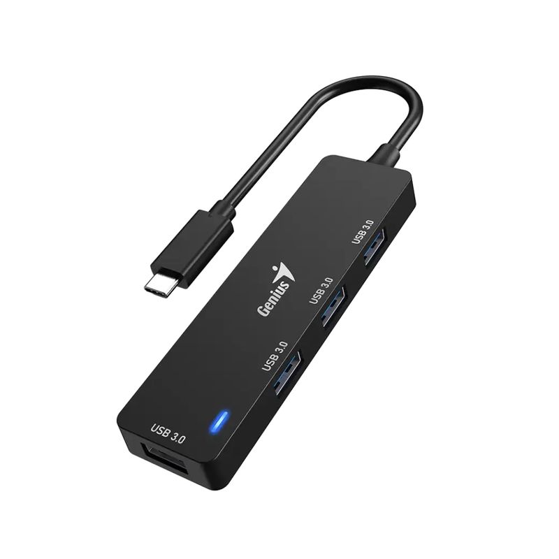 GENIUS - HUB DE 4 PUERTOS USB 3,0 GENIUS UH-400 NEGRO