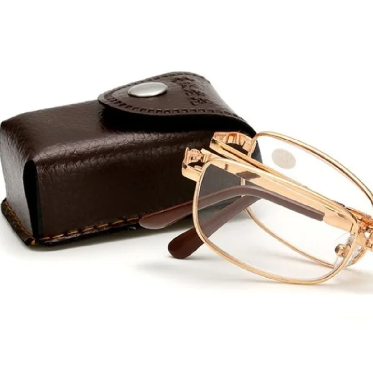 JM - Lentes Plegables Ópticos 2.00 Presbicia De Lectura Anteojos Dorados