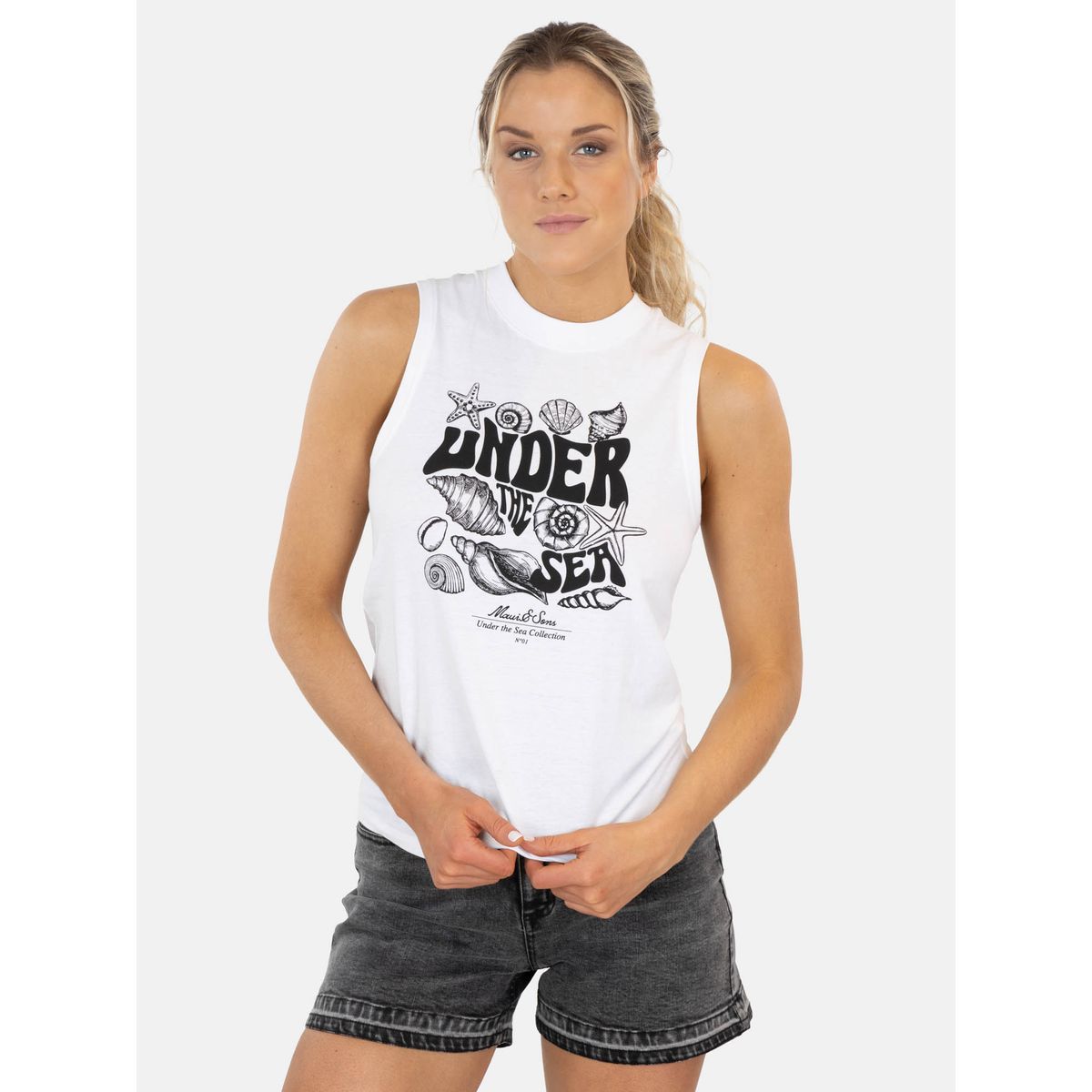 MAUI AND SONS - Polera SM Naia Blanco Mujer Maui And Sons - Blanco