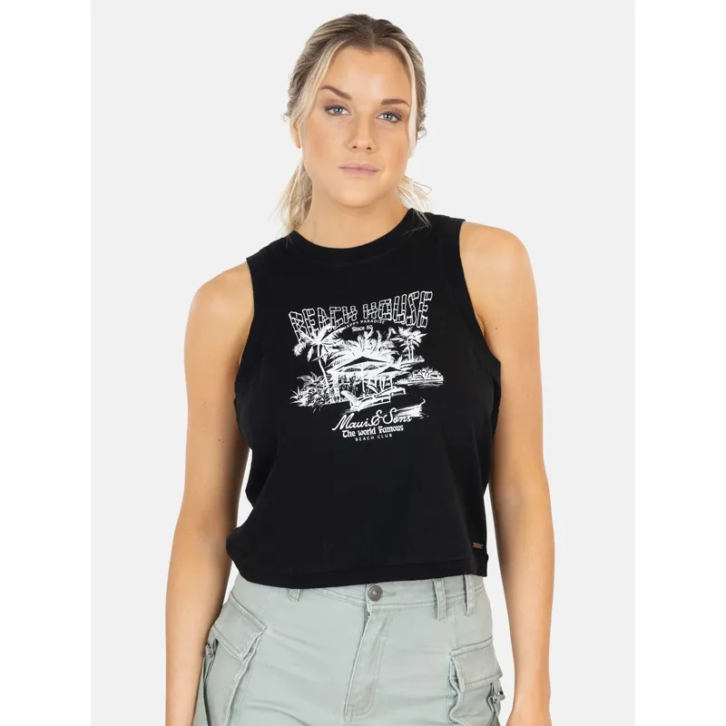 MAUI AND SONS - Polera SM Malu Negro Mujer Maui And Sons - Negro