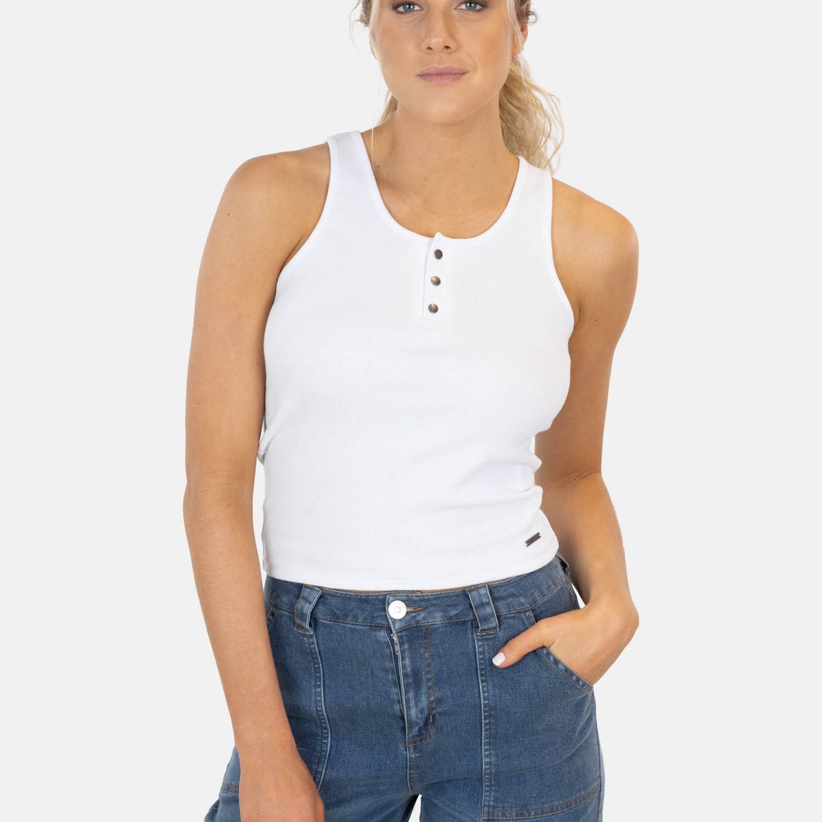 MAUI AND SONS - Polera SM Akea Blanco Mujer Maui And Sons - Blanco