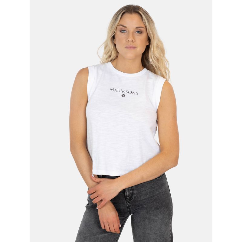 MAUI AND SONS - Polera SM Kuni Blanco Mujer Maui And Sons - Blanco