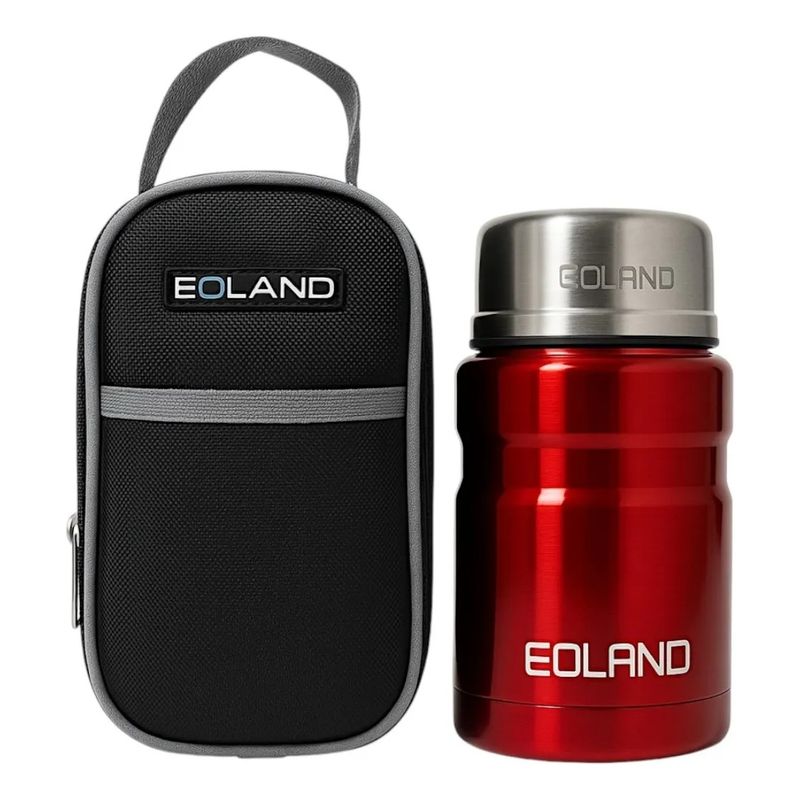 GENERICO - Termo Comida Colacion 800ml Acero Inoxidable Bolso Cuchara