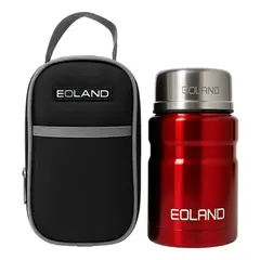 GENERICO - Termo Comida Colacion 800ml Acero Inoxidable Bolso Cuchara