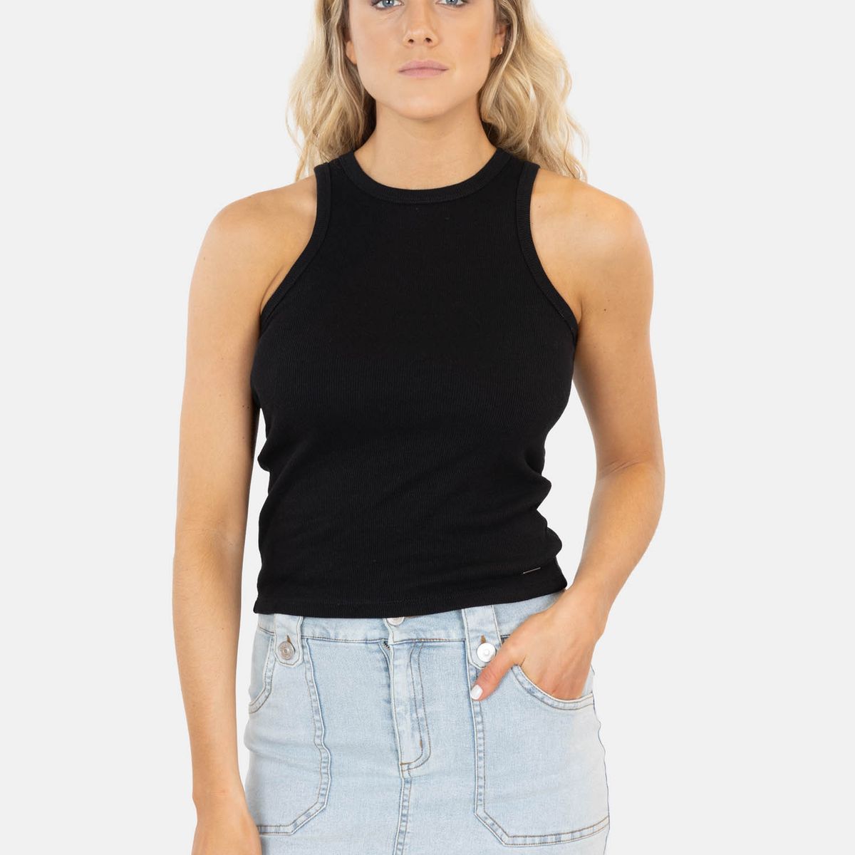 MAUI AND SONS - Polera SM Oani Negro Mujer Maui And Sons - Negro