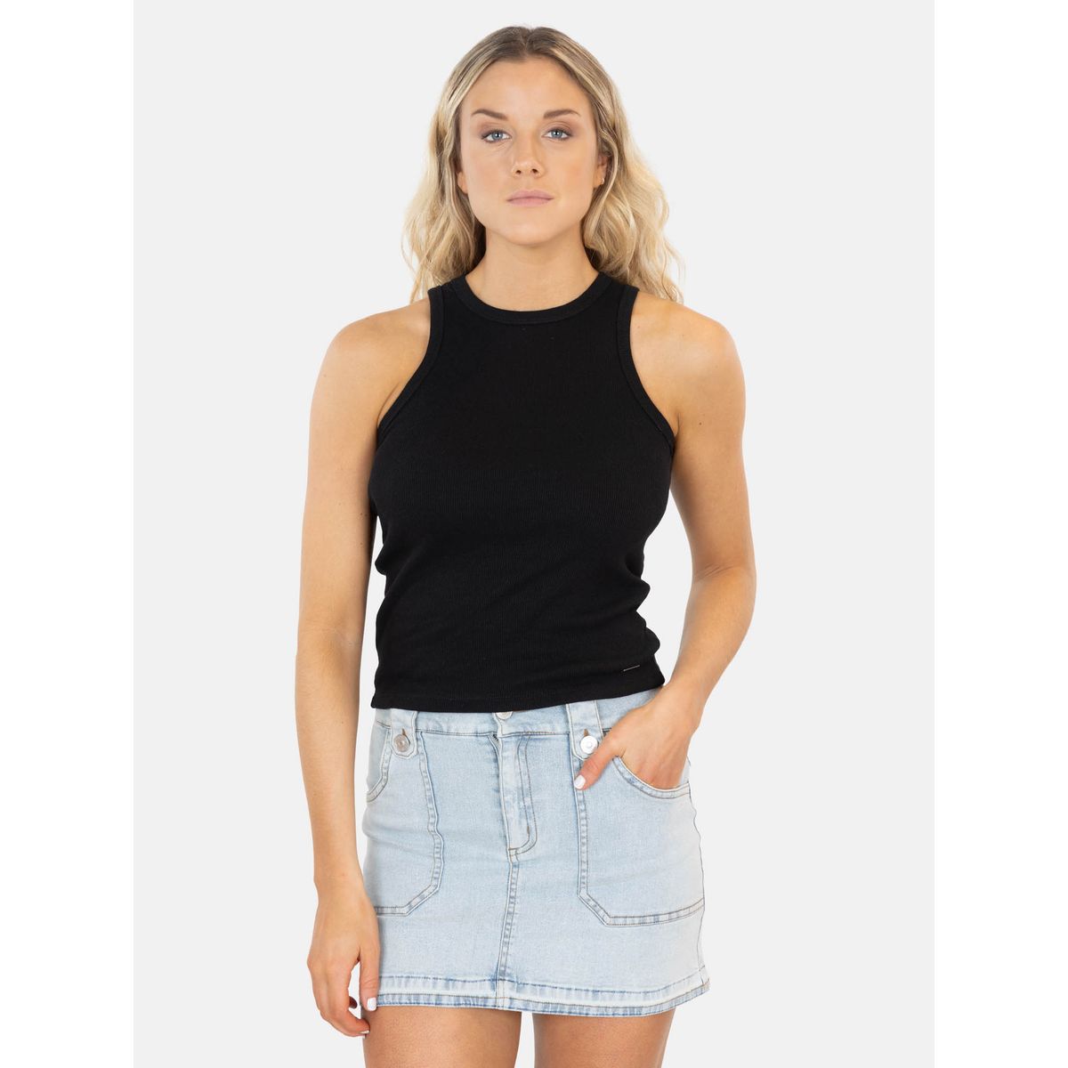 MAUI AND SONS - Polera SM Oani Negro Mujer Maui And Sons - Negro