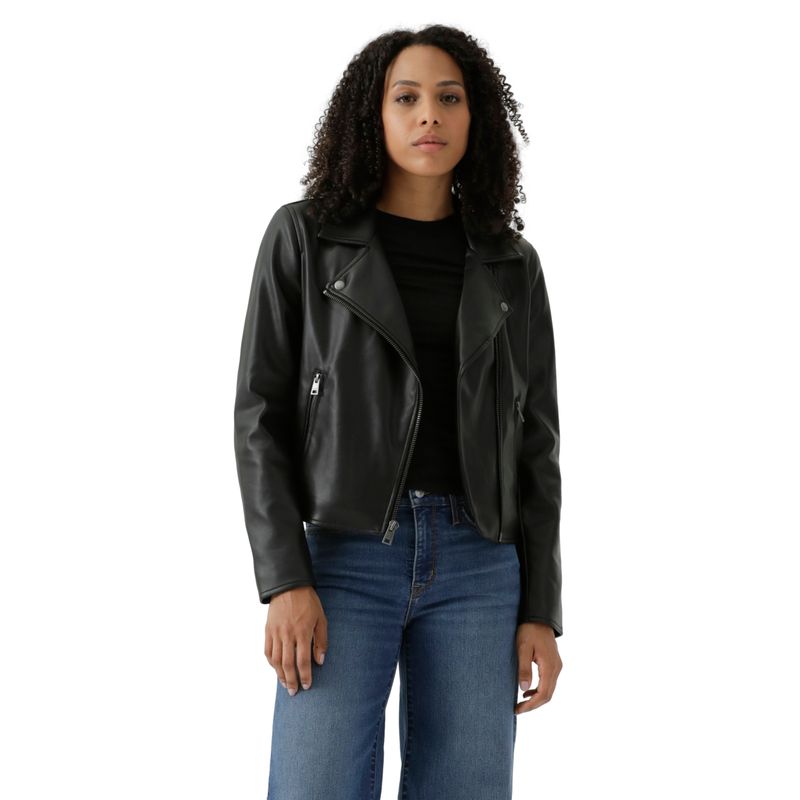LEVIS - Chaqueta Mujer Leather Moto Negro Levis