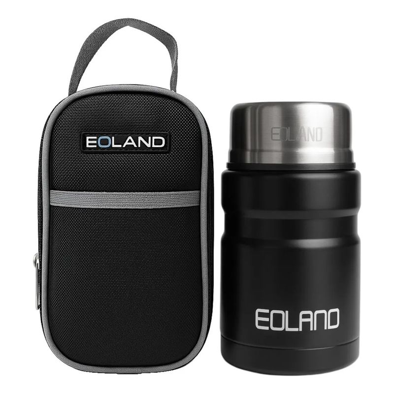 GENERICO - Termo Comida Colacion 800ml Acero Inoxidable Bolso Cuchara