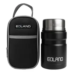 GENERICO - Termo Comida Colacion 800ml Acero Inoxidable Bolso Cuchara