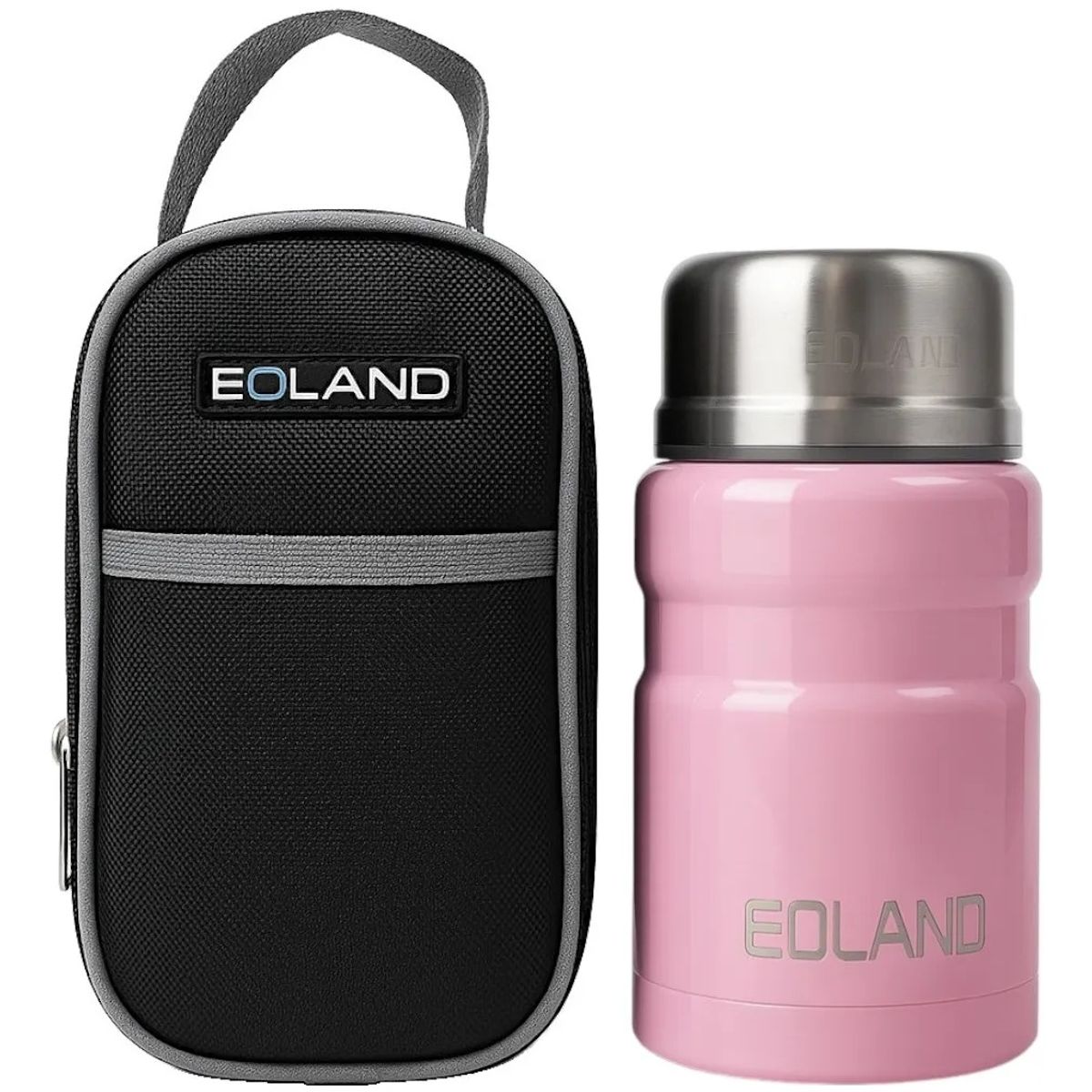 GENERICO - Termo Comida Colacion 800ml Acero Inoxidable Bolso Cuchara