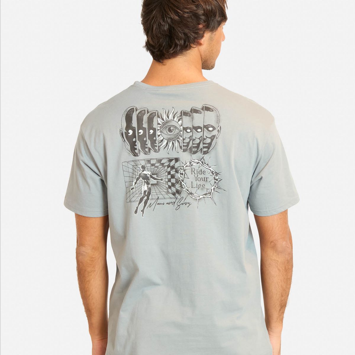 MAUI AND SONS - Polera MC Giye Gris Hombre Maui And Sons - Gris