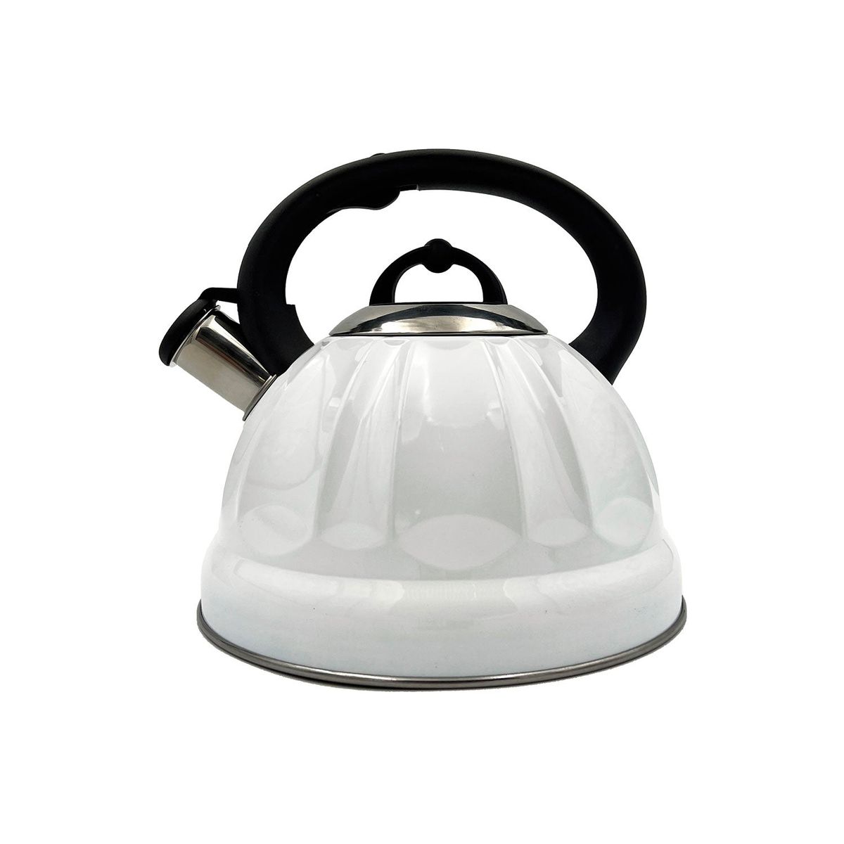 KITCHENWARE - TETERA DE ACERO INOXIDABLE BARI BLANCA 3LT