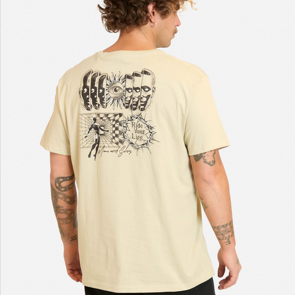 MAUI AND SONS - Polera MC Giye Beige Hombre Maui And Sons - Beige