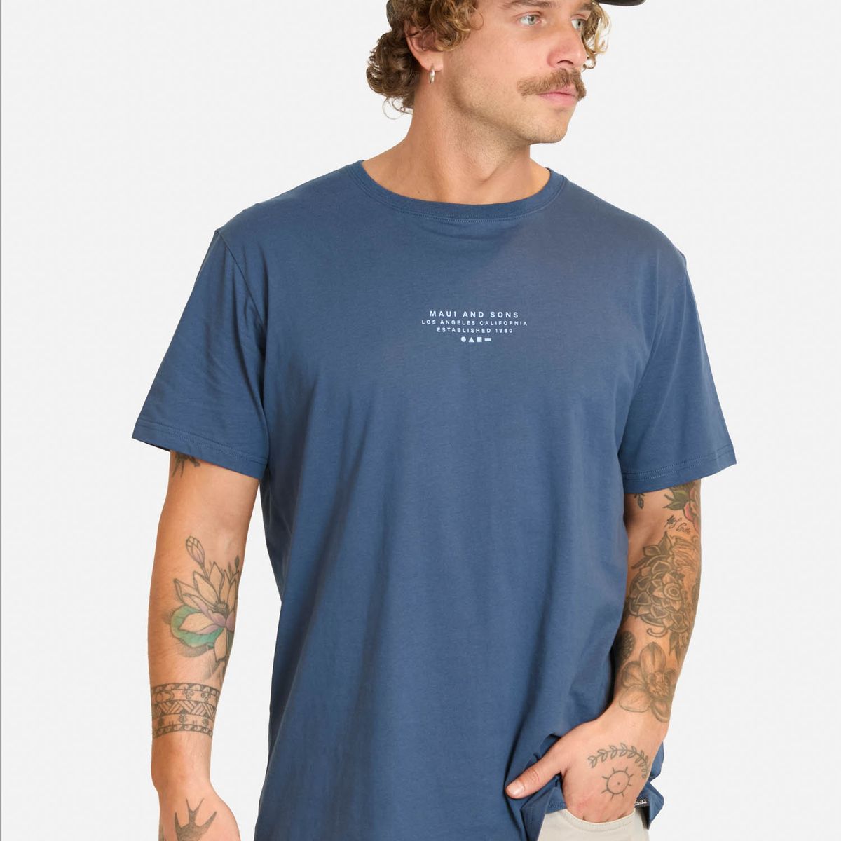 MAUI AND SONS - Polera MC Yanishi Celeste Hombre Maui And Sons - Celeste