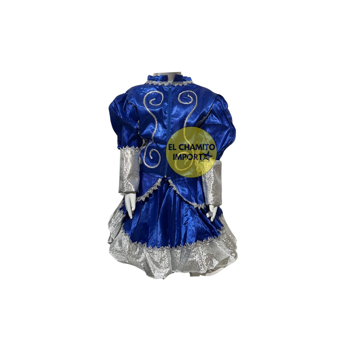 GENERICO - Vestimenta Caporal Niña Juvenil Con Falso Fiestas Patrias