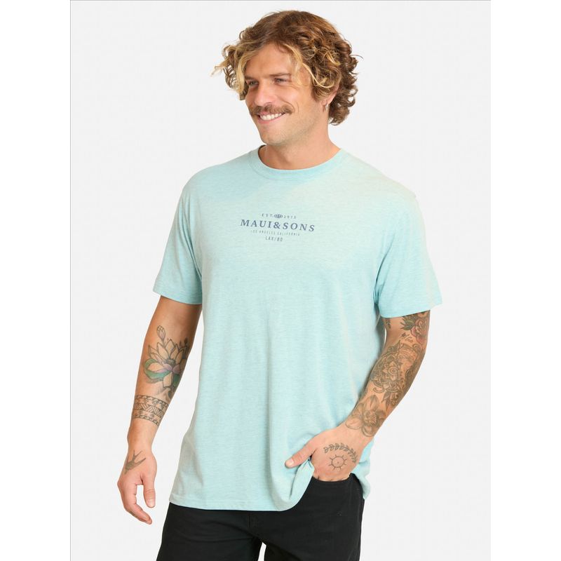 MAUI AND SONS - Polera MC Tivamo Azul Hombre Maui And Sons - Azul